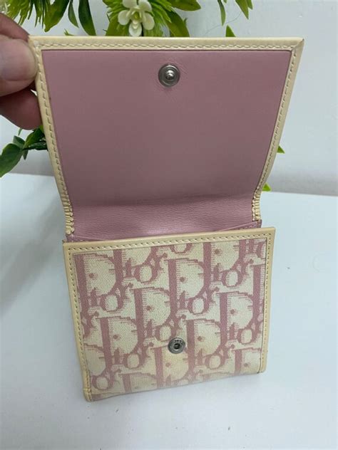 christian dior wallet pink